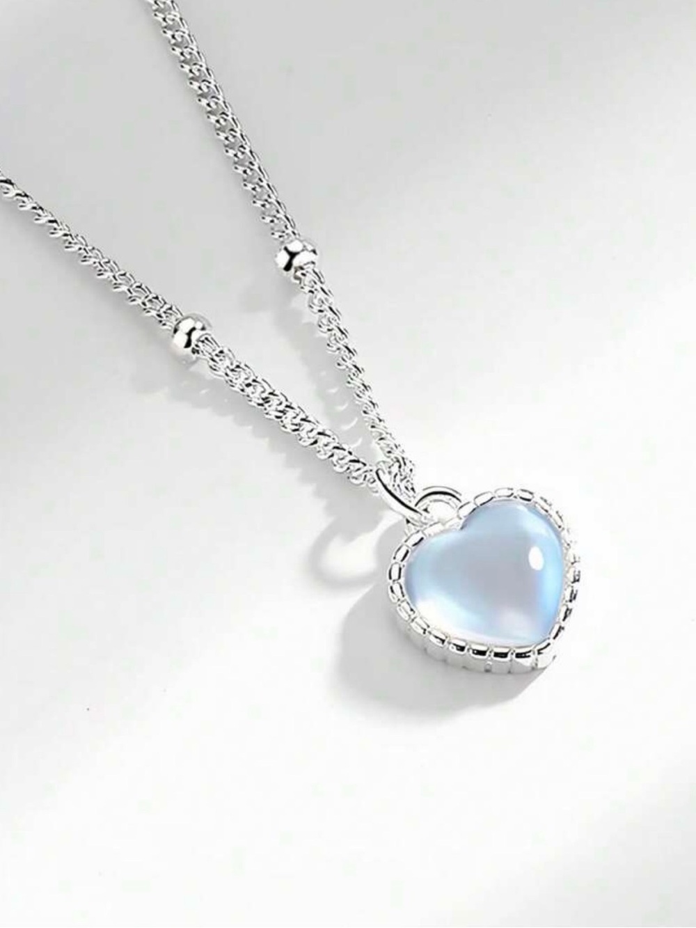 Sterling Silver 925 Heart Pendant Necklace ✨ - Picture 4 of 5